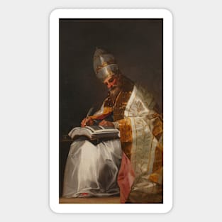 Saint Gregory the Great, Pope by Francisco Goya Magnet